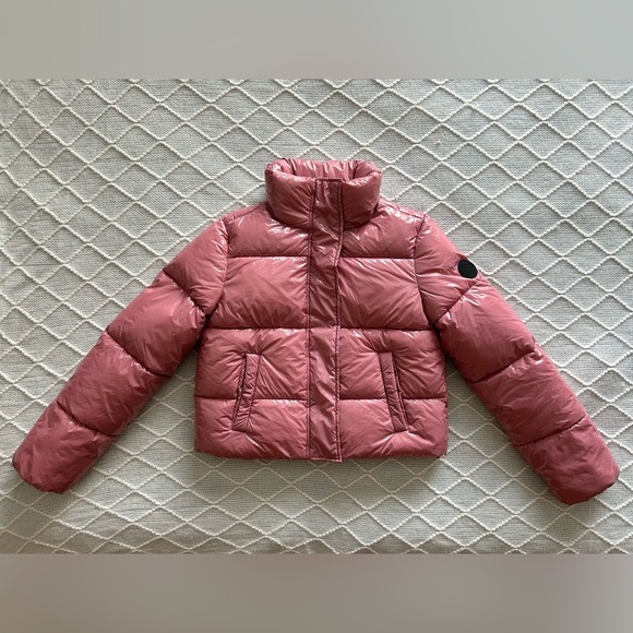 Noize Coco Crop Water Resistant Puffer Jacket Pink XS - Picture 5 of 13